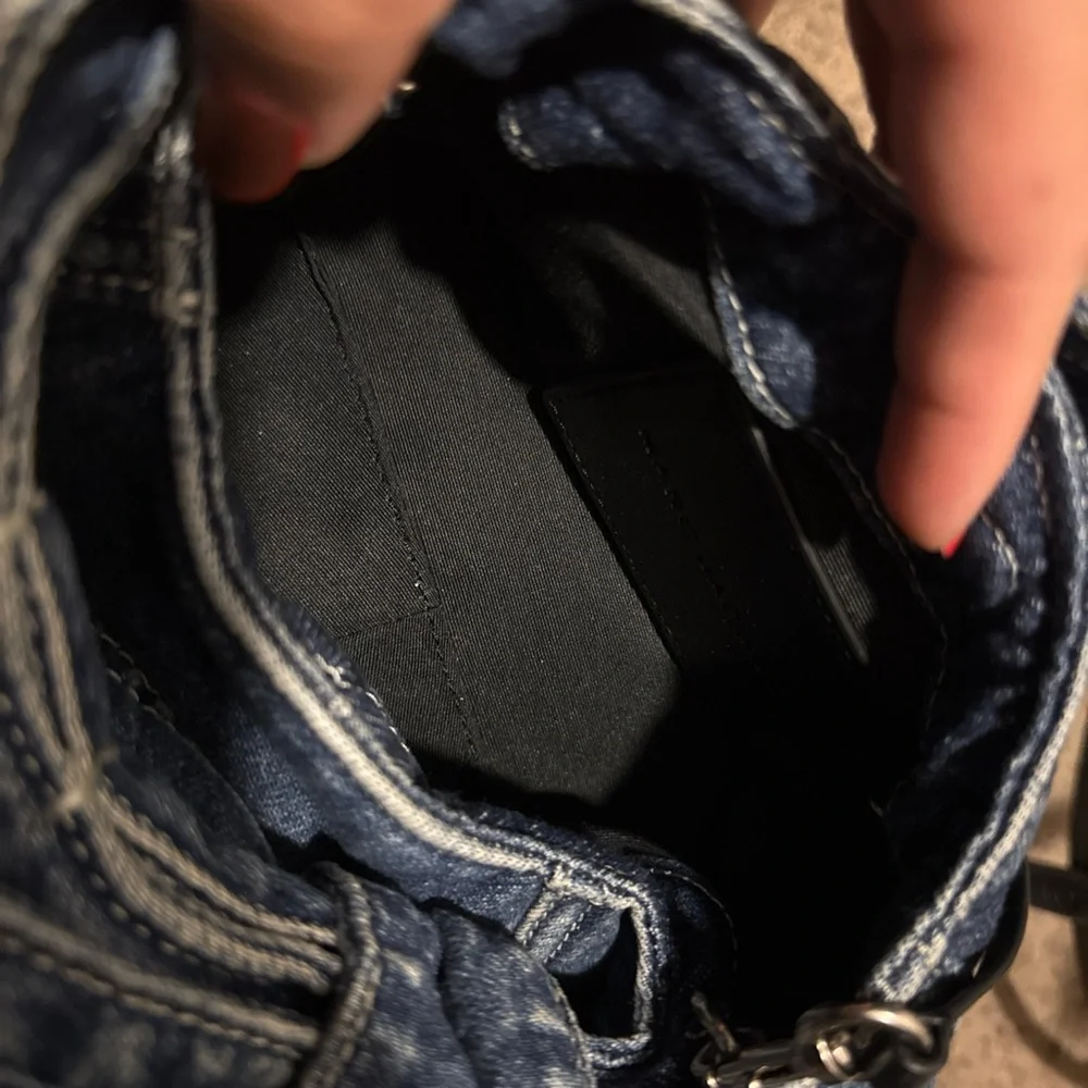 Marc Jacobs Denim Mini Sack Bag in Classic Blue - Picture 7 of 7
